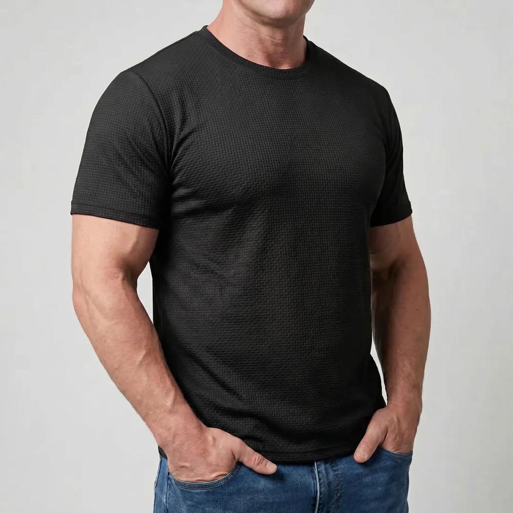 Arden - Men's Ultra Comfortable Crew Neck T-Shirt — Espresso Black